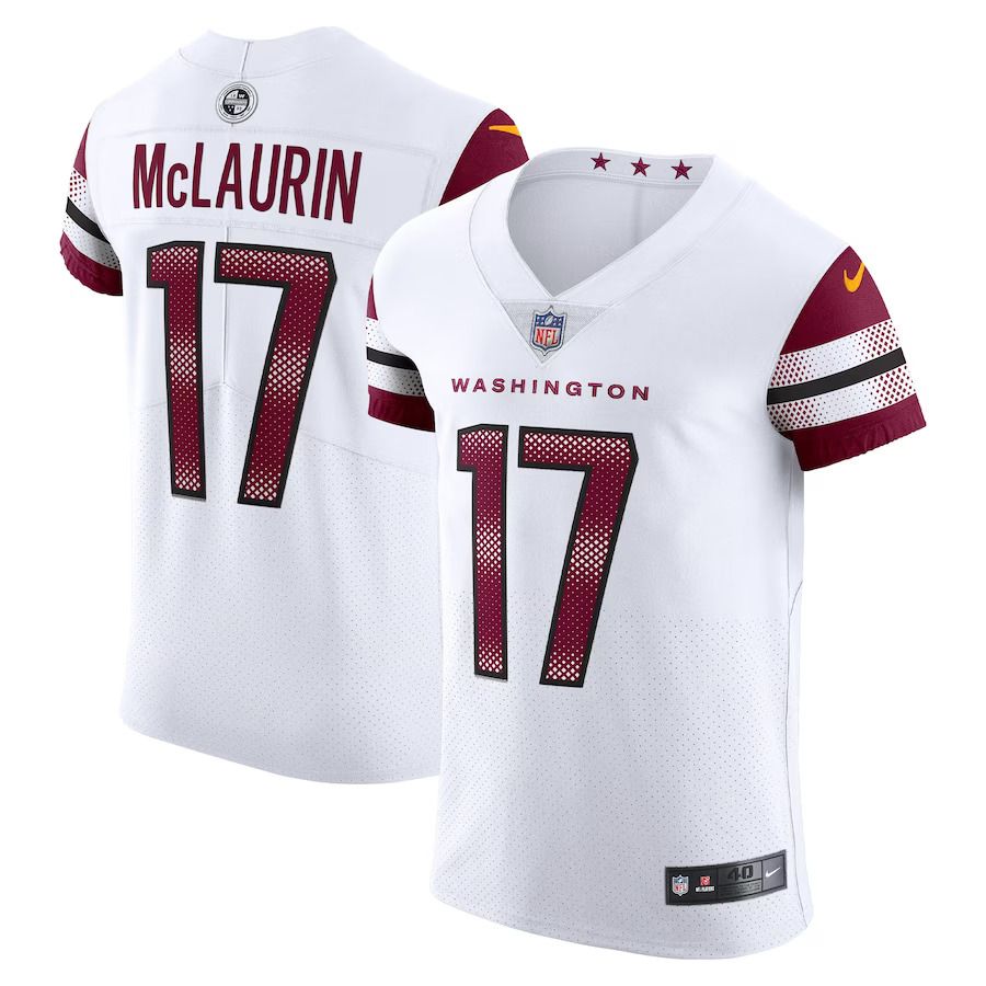 Men Washington Commanders #17 Terry McLaurin Nike White Vapor Elite NFL Jersey